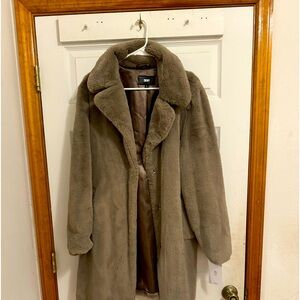 DKNY Fur Coat - Sz Large